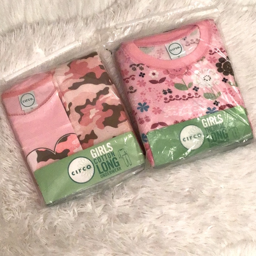 Girls Cotton Long Underwear Bundle
